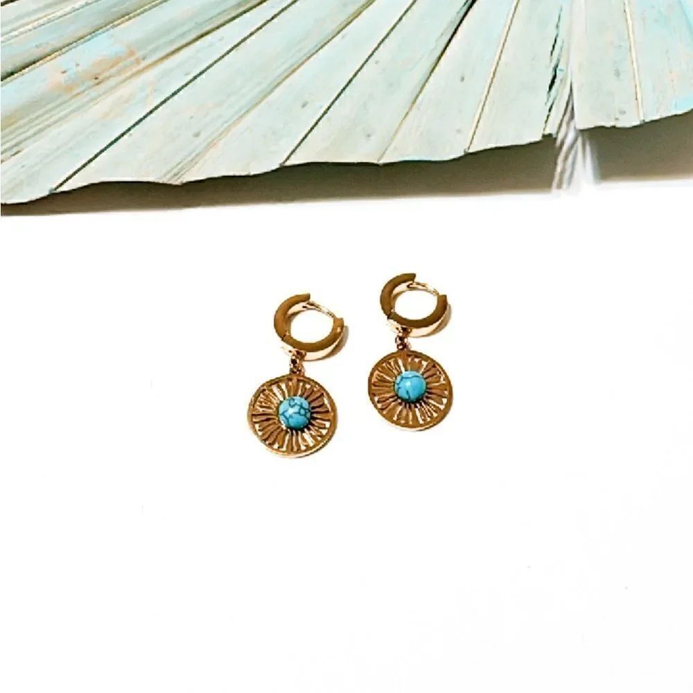 Boho hoop earrings S653